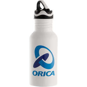 Colorband Mini Stainless Bottle White