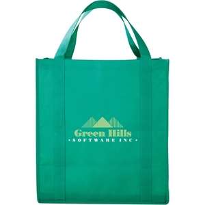 PolyPro Large Foldable Snap Tote Bag Green