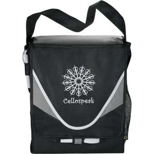 Custom Promotional PolyPro Non-Woven Crescent Messenger Bag