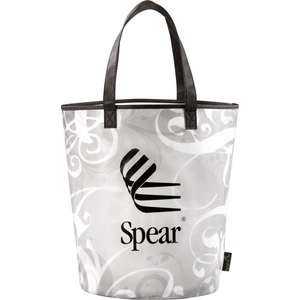 Custom Promotional Laminated Basket Swirl Tote Bag