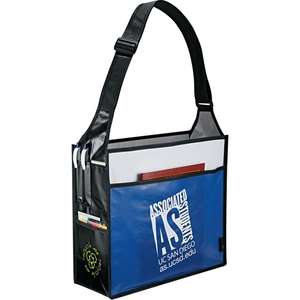 Laminated Non-Woven Box Deluxe Convention Tote Bag 