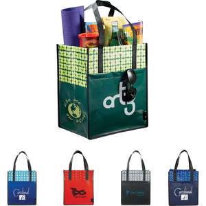 Custom Promotional Laminated Non-Woven Big Grocery Tote Bag