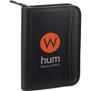 Custom Promotional Tempo 100% Recycled PET Jr. Zippered Padfolio