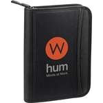 Logo Portfolios, Padfolios & Writing Pads - Tempo 100% Recycled PET Jr. Zippered Padfolio