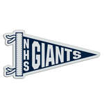 Personalized Lanyards, Badges & Bracelets - Pennant Badge 2"x3-3/4"