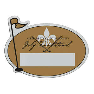 Custom Promotional Golf Pin Badge 3-3/8"x2-1/2"