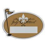Customized Badges - Golf Pin Badge 3-3/8"x2-1/2"