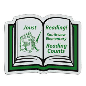 Custom Promotional Book Badge 2-1/2"x3-1/8"