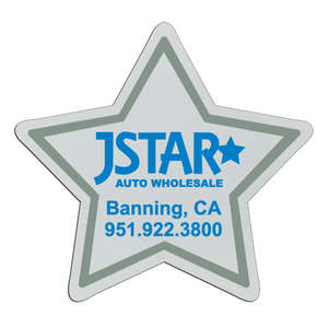 Custom Promotional Star Badge 3-3/8"x3-1/8"