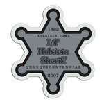 Customized Badges - Law Star Badge 3-1/8"x3-1/2"