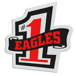 Customized Badges - #1 with Banner Badge 3-1/8"x3"