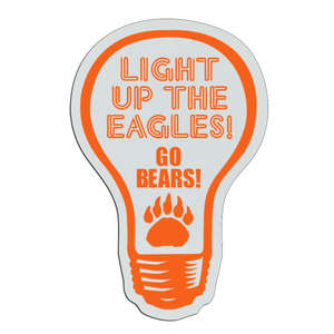 Custom Promotional Lightbulb Badge 3-1/2"x2-1/4"