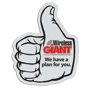 Thumbs Up Badge 2-3/4"x3-1/4"