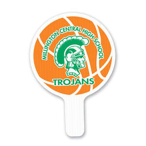 Custom Promotional Round Plastic Hand Fan
