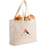 Personalized Tote Bags - Classic Cotton 6 oz All-Purpose Convention Tote Bag