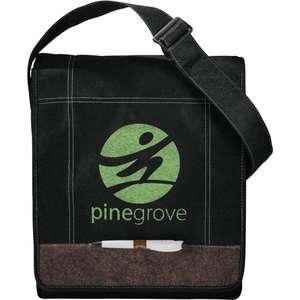 Custom Promotional Jute Non-Woven Evolution Messenger Bag
