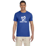 Promotional Adult T-Shirts - Gildan 4.5 oz. SoftStyle Ringspun T-Shirt - Dark/Color