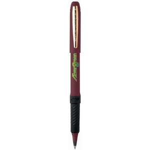 Custom Promotional Grip Roller Pen - Gold Trim