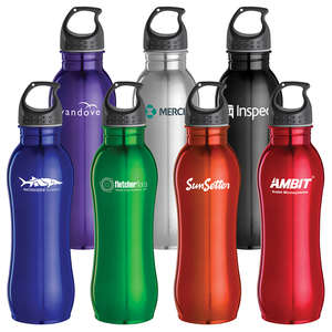 Custom Promotional 25 oz. Curvaceous Stainless Bottle