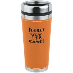 16 oz Leatherette Tumbler