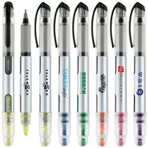 Slim Roller/Highlighter Combo Pen