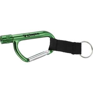 Flashlight Carabiner with Strap