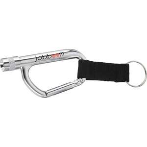 Flashlight Carabiner with Strap