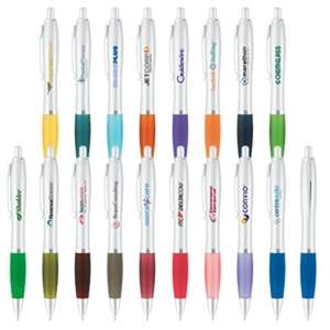 Curvaceous Silver Matte Ballpoint 