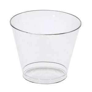 Clear Plastic Tumbler - 9 oz