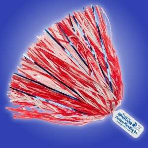 Custom Promotional Solid Handle Pom - 750 Glitter Streamers