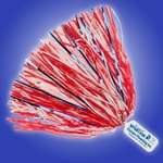 Promotional Pom Poms - Solid Handle Pom - 750 Glitter Streamers