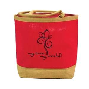 Market Jute Tote Bag 