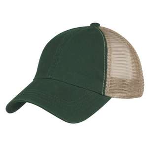 Washed Cotton Mesh Back Trucker Cap