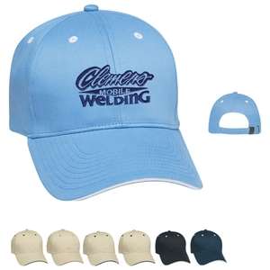 Structured Brushed Twill Sandwich Cap 