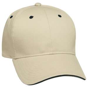 Structured Brushed Twill Sandwich Cap 