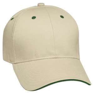 Structured Brushed Twill Sandwich Cap 