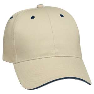Structured Brushed Twill Sandwich Cap 