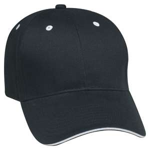 Structured Brushed Twill Sandwich Cap 