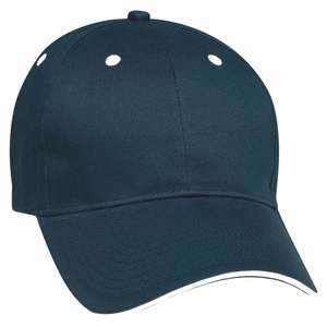 Structured Brushed Twill Sandwich Cap 