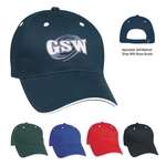 Logo Caps - Structured Brushed Twill Sandwich Cap