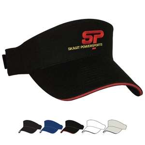 Custom Promotional Brushed Cotton Sandwich Visor