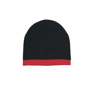 Knit Beanie with Stripe