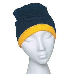 Knit Beanie with Stripe
