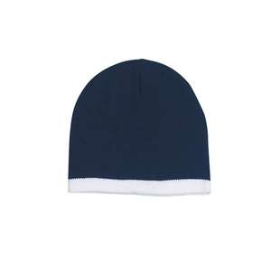 Knit Beanie with Stripe