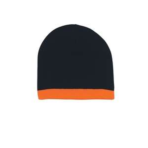 Knit Beanie with Stripe