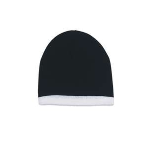 Knit Beanie with Stripe