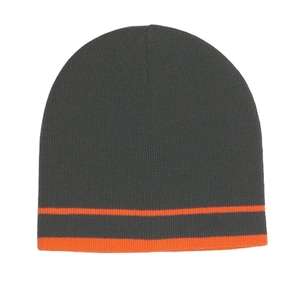 Knit Beanie with Double Stripes