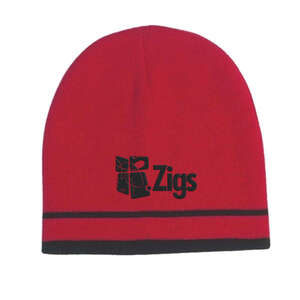 Custom Promotional Knit Beanie with Double Stripes