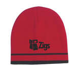 Personalized Beanies - Knit Beanie with Double Stripes
