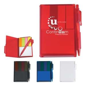Custom Promotional Memo Notebook with Sticky Notes and Pen